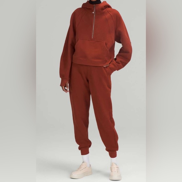 Lululemon Date Brown Scuba High Rise Joggers SZ. 8 EUC - Picture 1 of 8